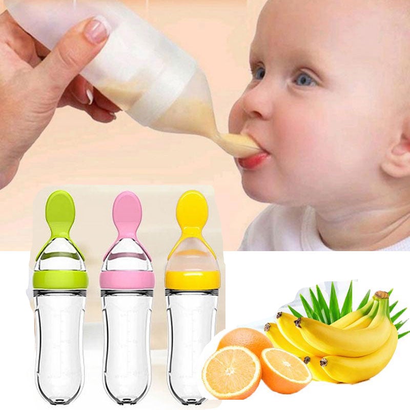 Biberon avec cuillère pour nouveau-né | EasyBottle™ - L’univers des bouts de choux et maman